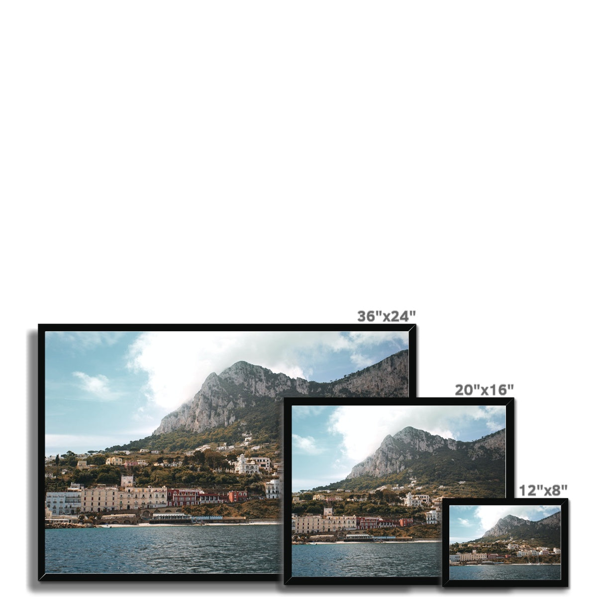 Capri Coast Framed Print