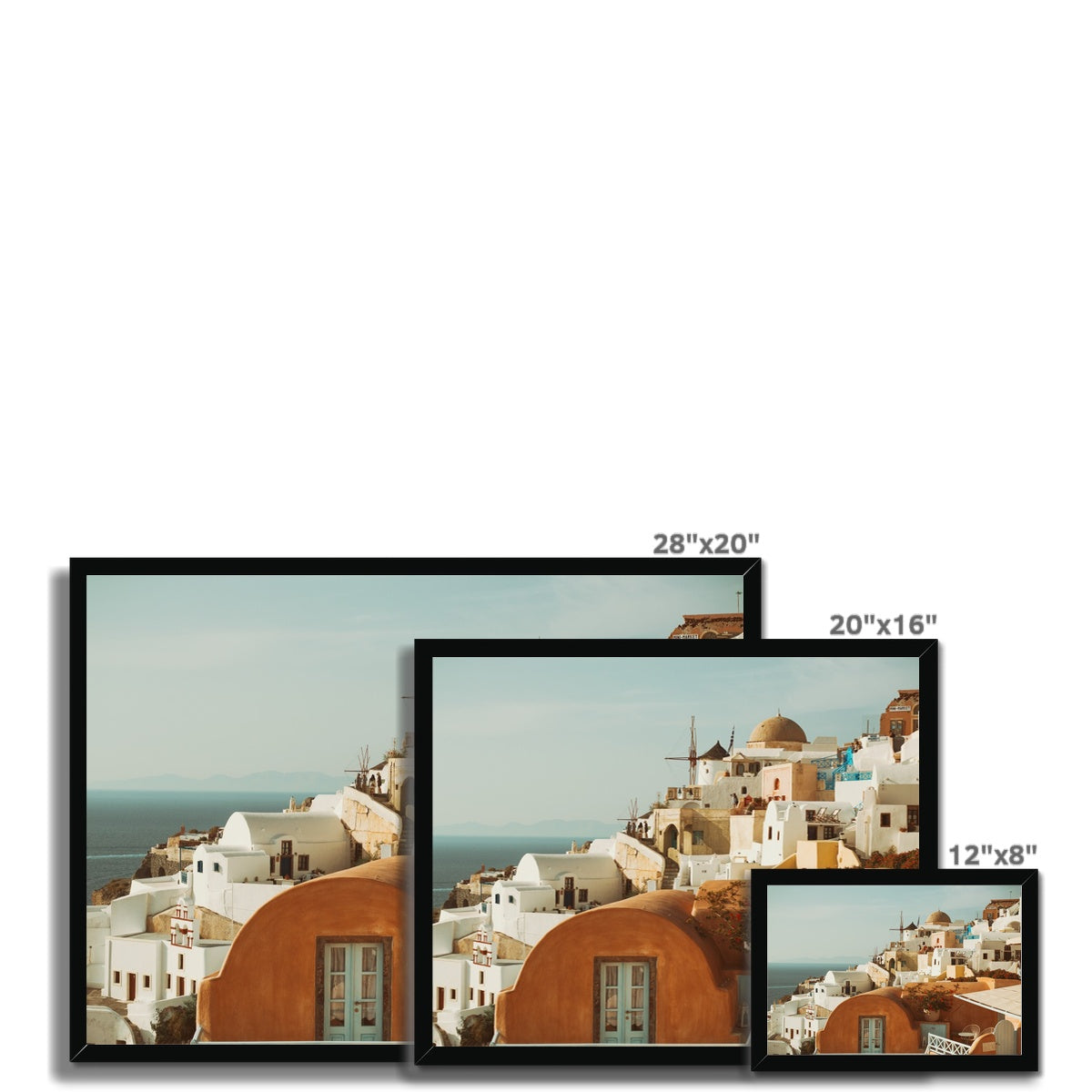 Santorini Architecture Framed Print