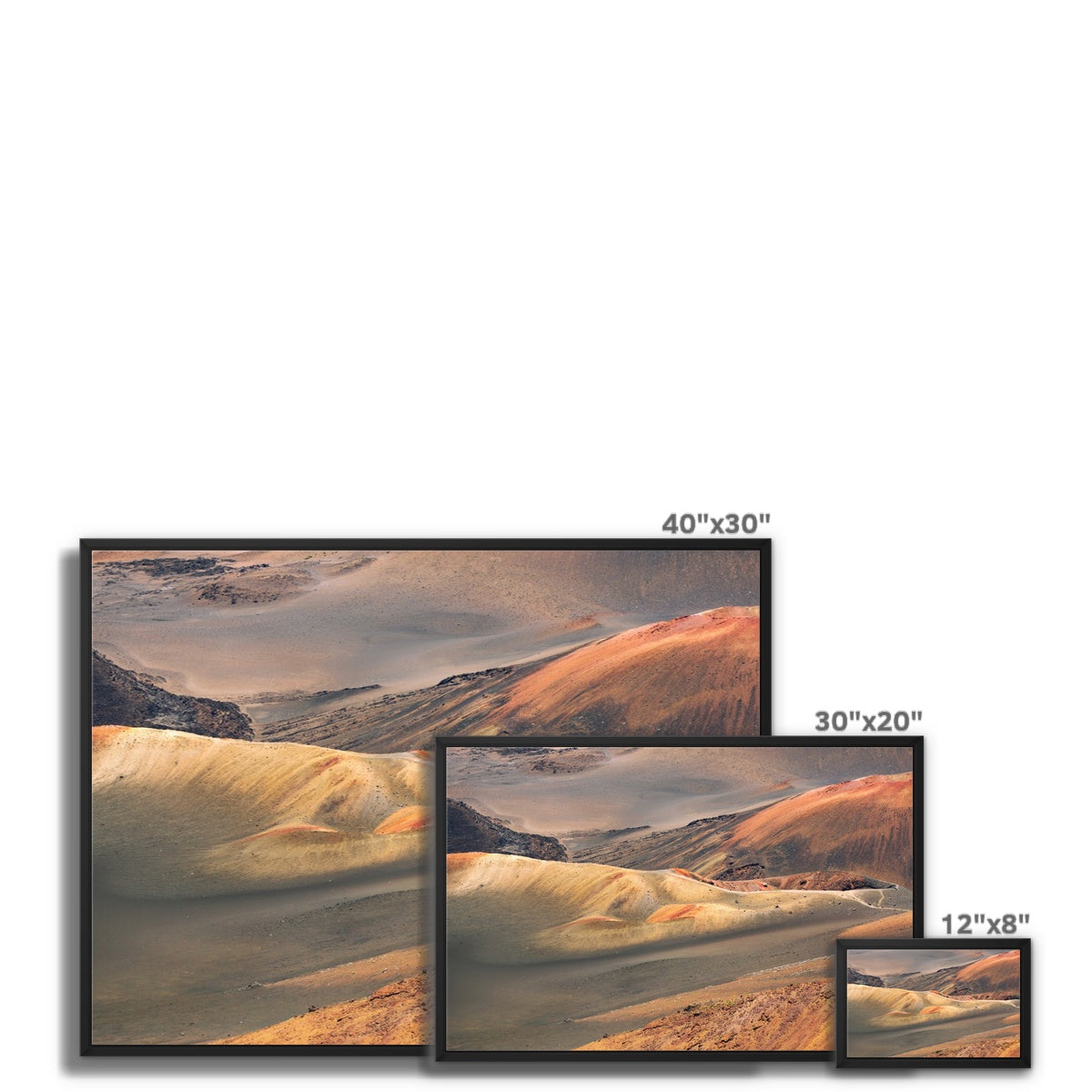 Haleakala Colours Framed Canvas