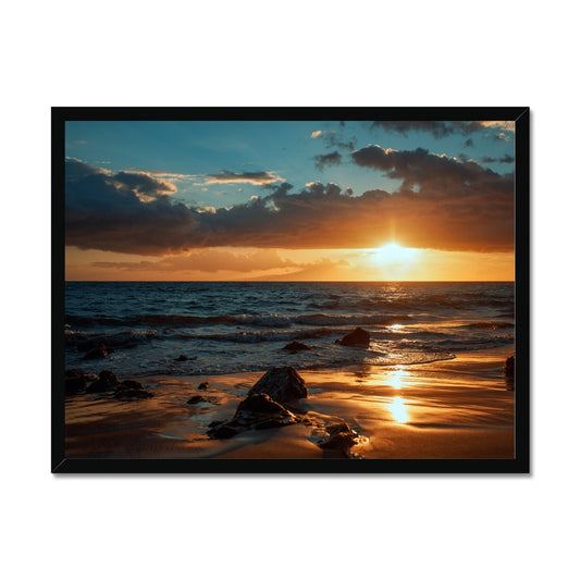 Maui Sunset Framed Print