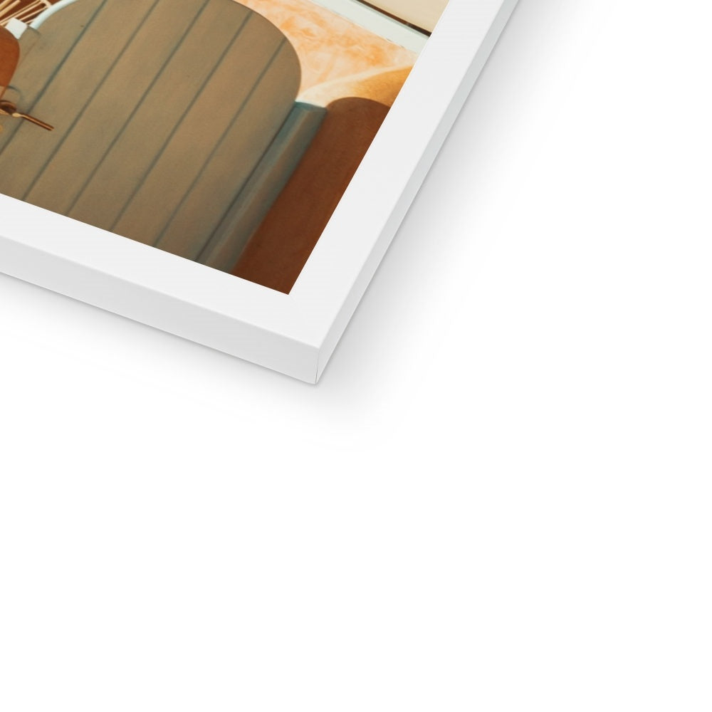 Santorini Architecture Framed Print