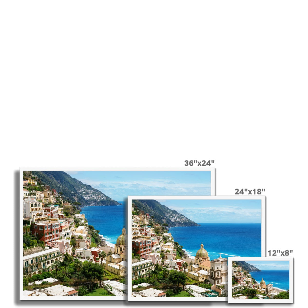 Positano Church Framed Print