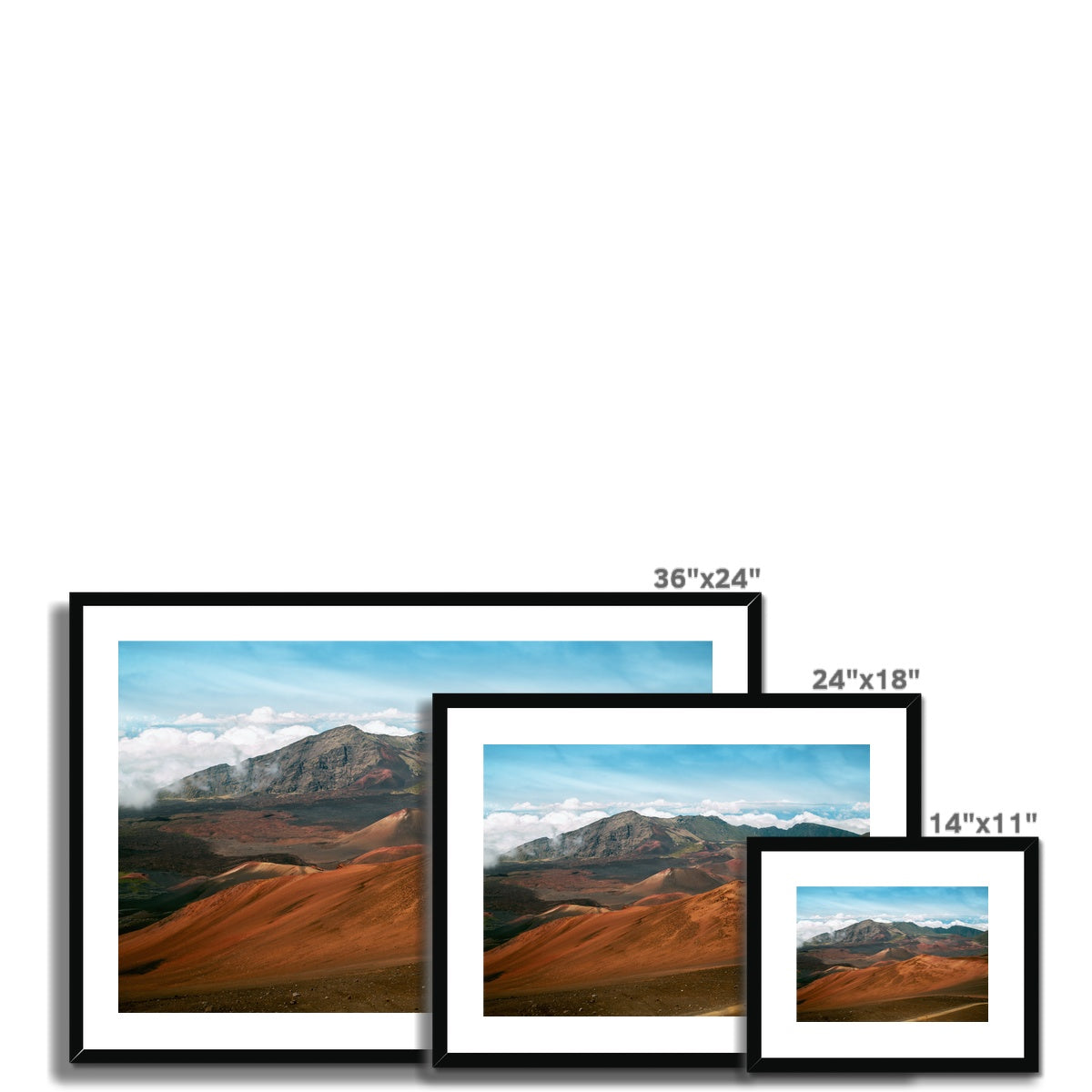 Haleakala Mountains Framed & Mounted Print