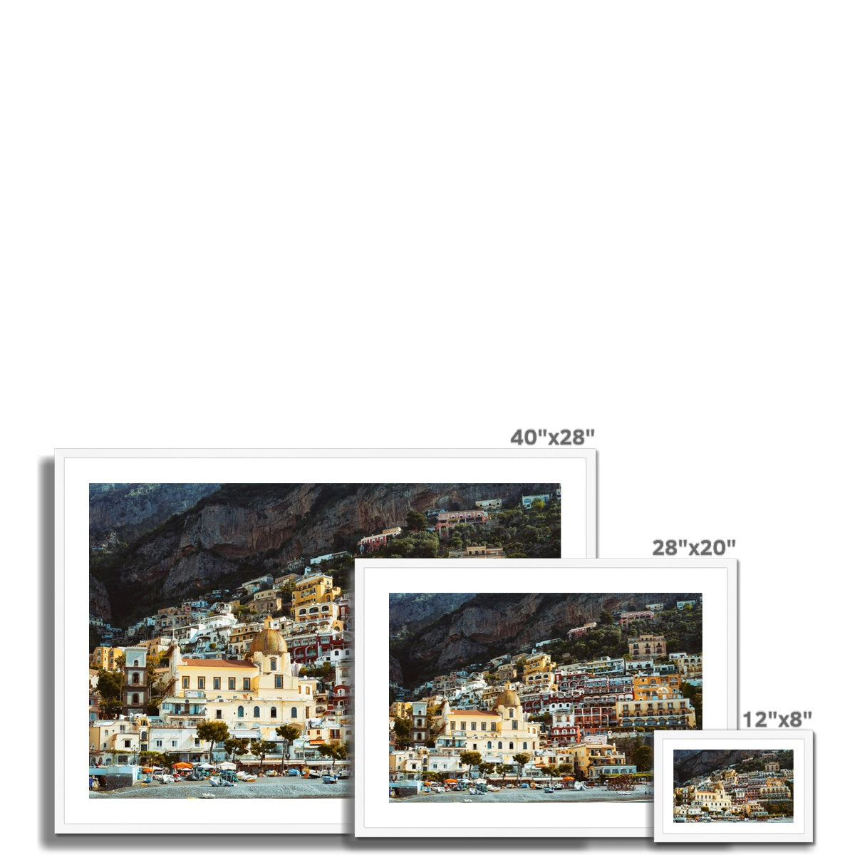 Positano Landscape Framed & Mounted Print