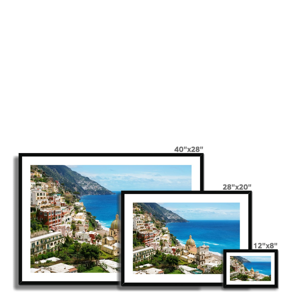 Positano Church Framed & Mounted Print