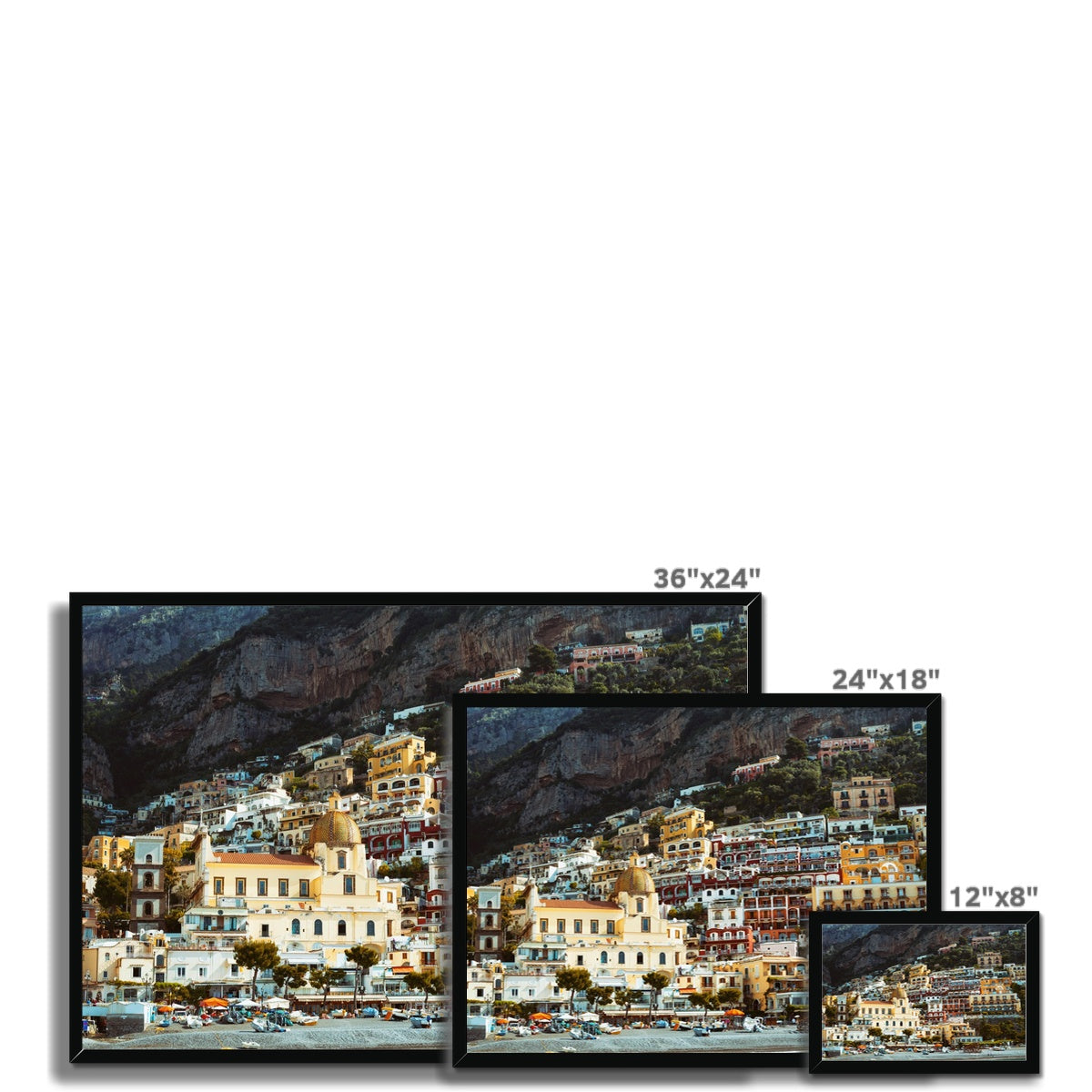 Positano Landscape Framed Print
