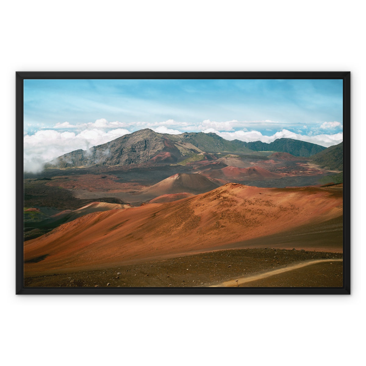 Haleakala Mountains Framed Canvas