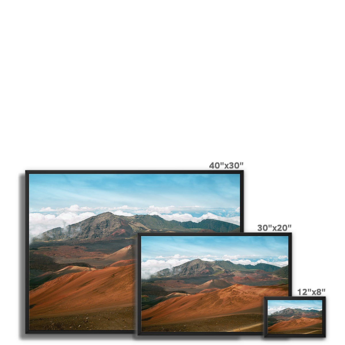 Haleakala Mountains Framed Canvas