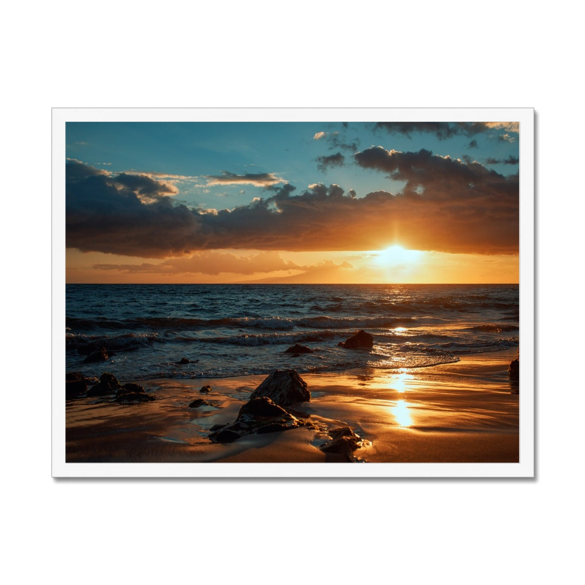 Maui Sunset Framed Print