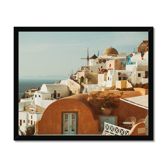 Santorini Architecture Framed Print