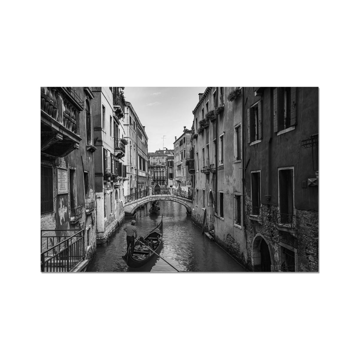 Venice Canals B&W Fine Art Print