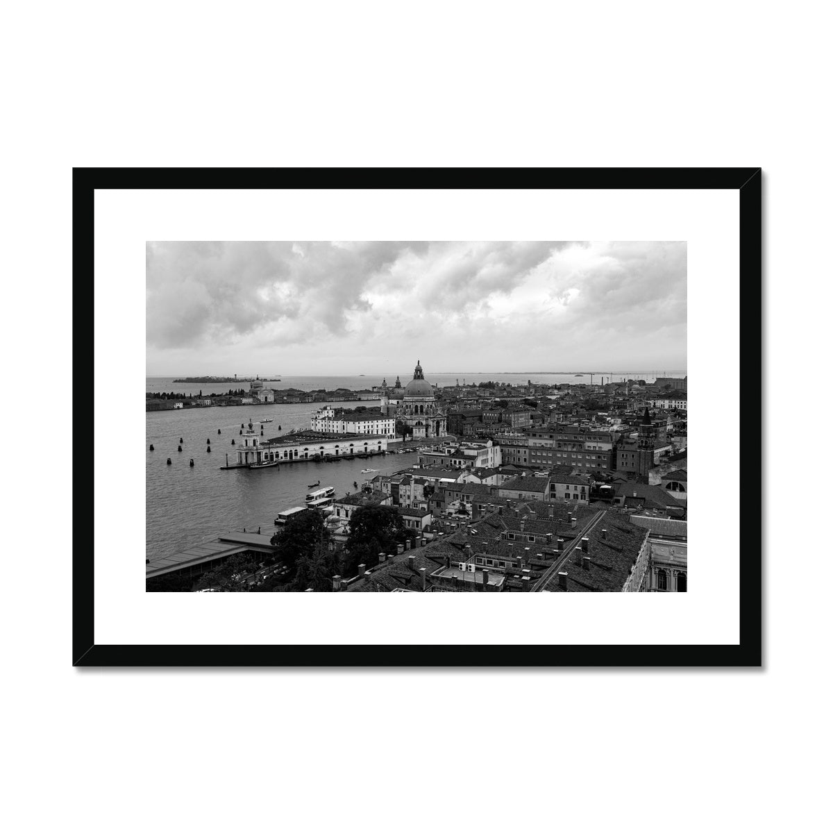 Venice Views B&W Framed & Mounted Print