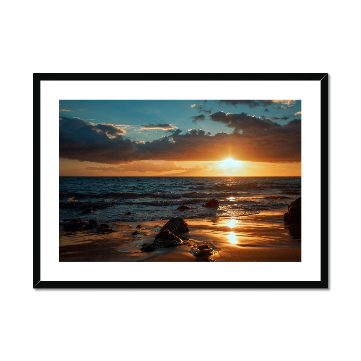 Maui Sunset Framed & Mounted Print