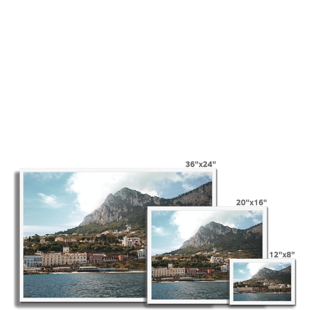 Capri Coast Framed Print