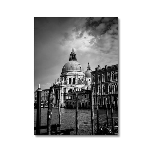 Venice Basilica B&W Canvas