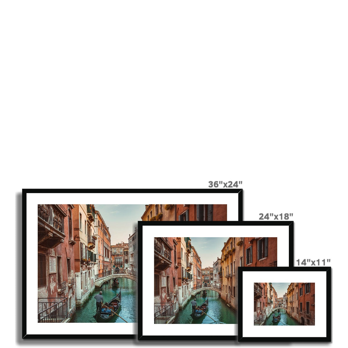 Venice Canals Framed & Mounted Print