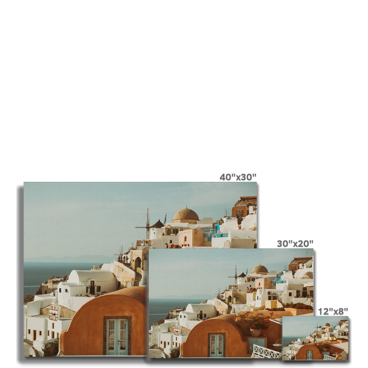 Santorini Architecture Canvas