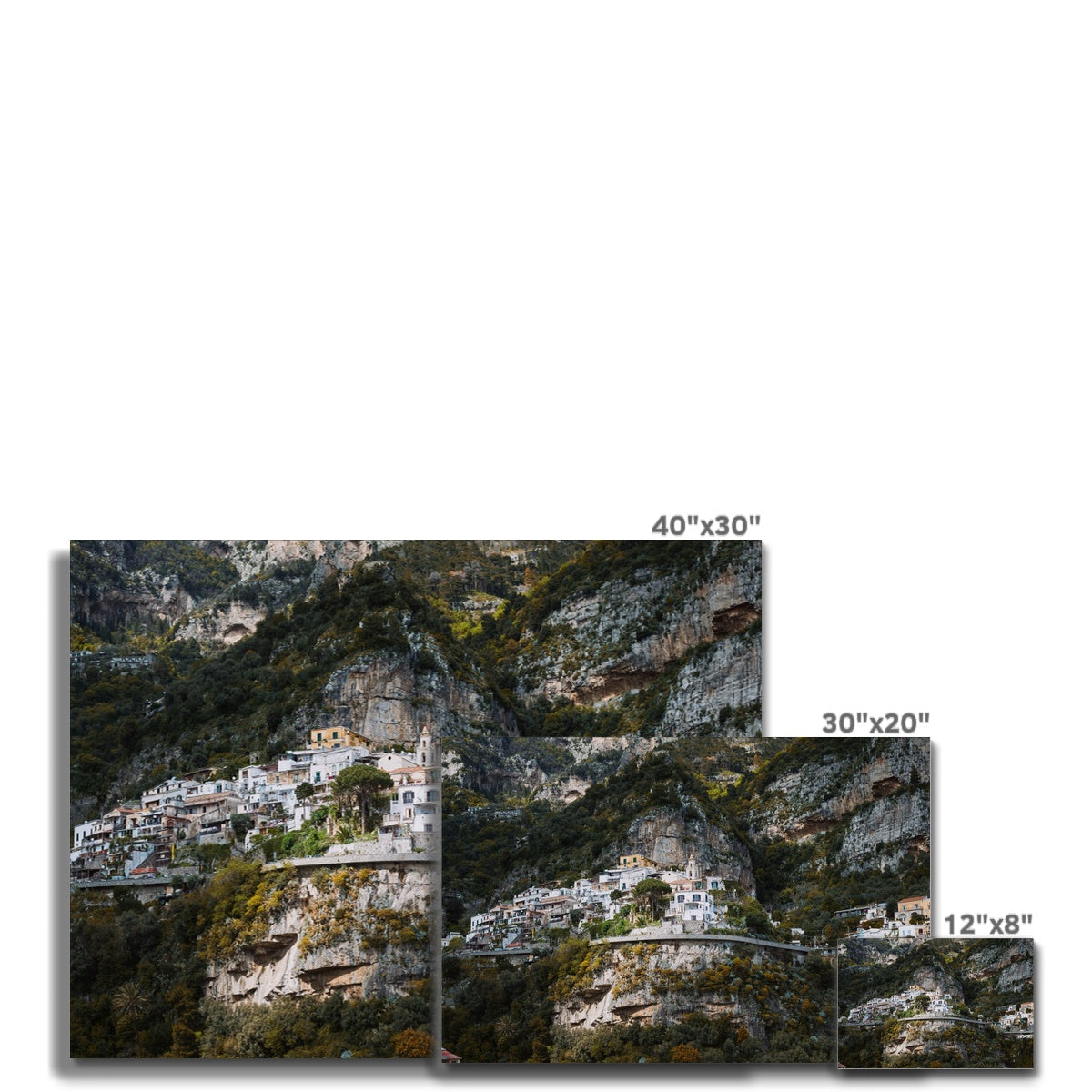 Positano Cliffs Canvas