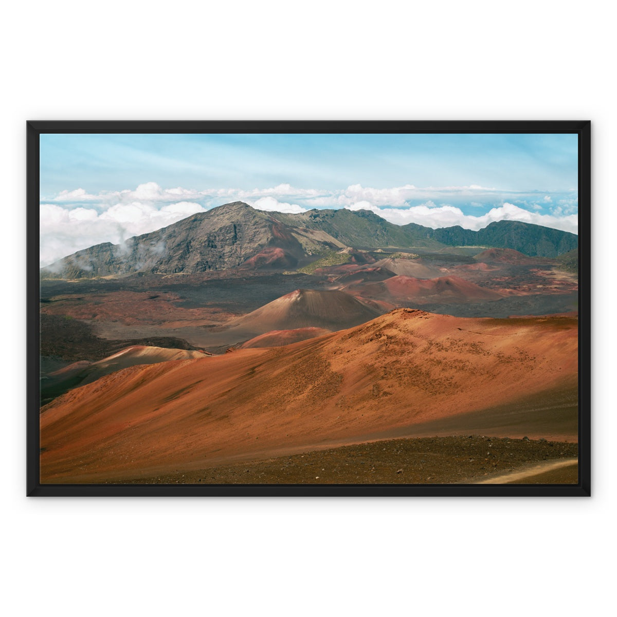 Haleakala Mountains Framed Canvas