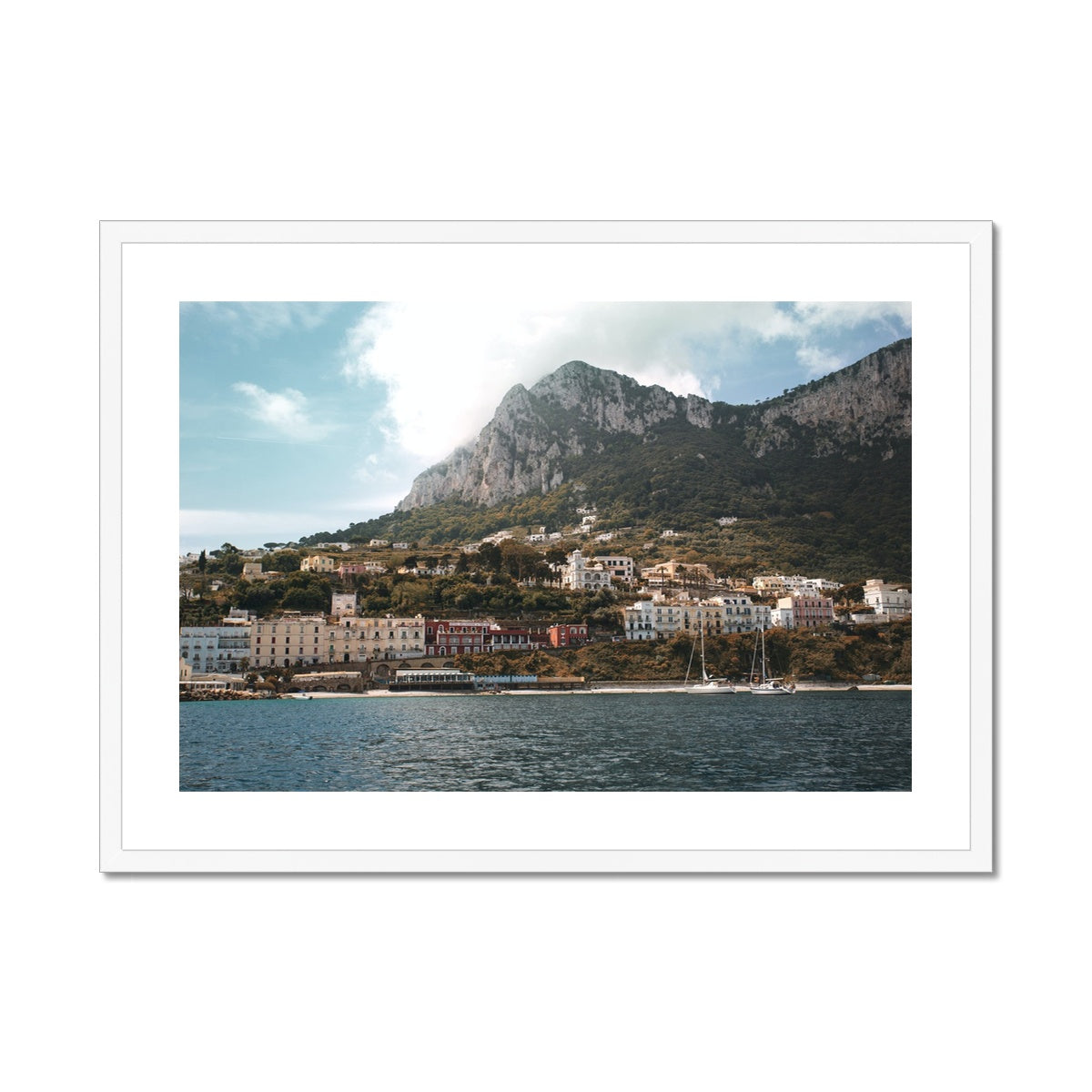 Capri Coast Framed & Mounted Print