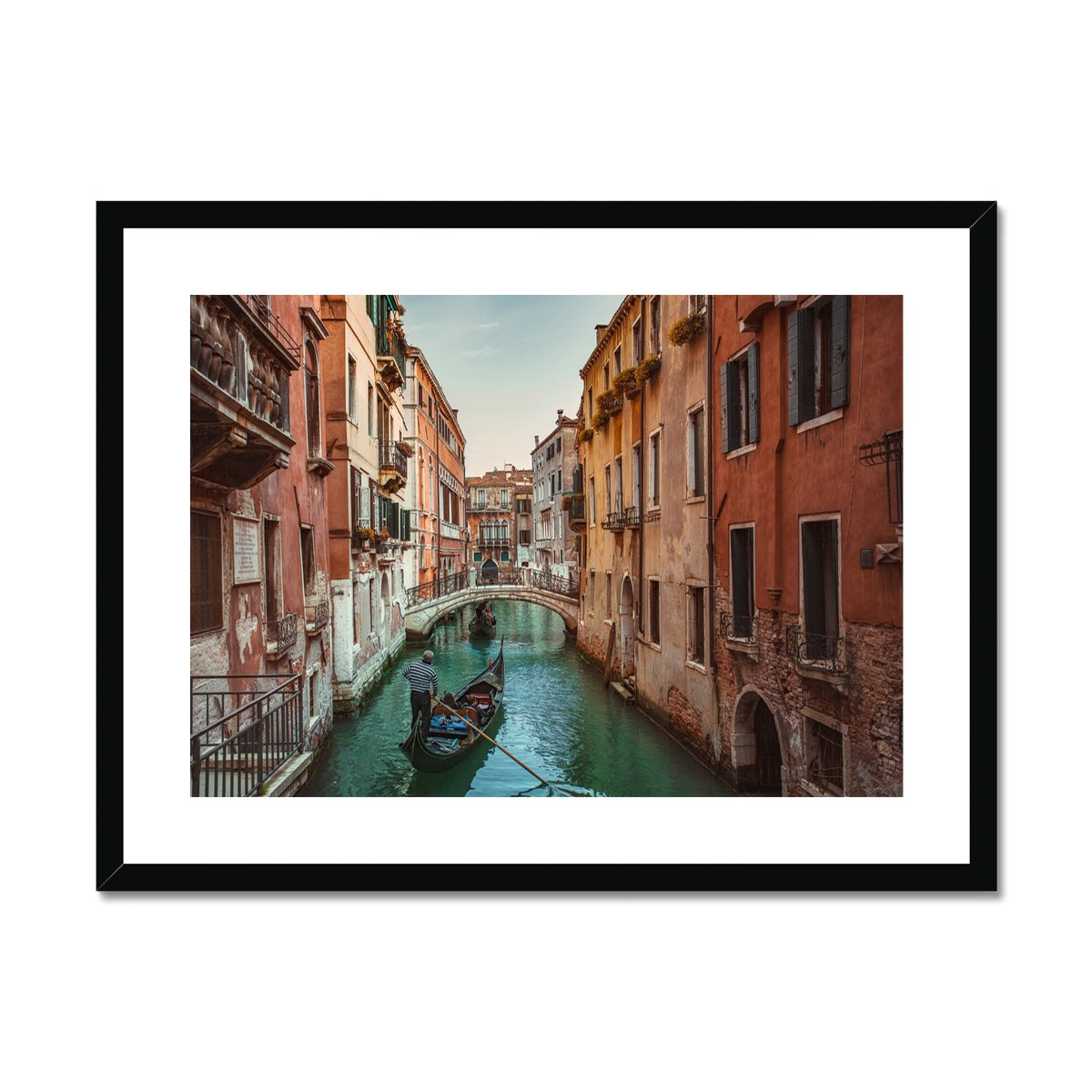 Venice Canals Framed & Mounted Print